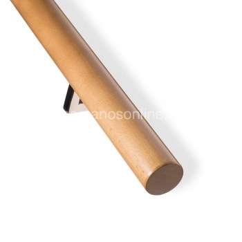 Pasamano de madera redondo ø4,5 cm